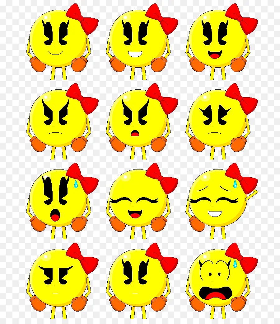 Emoticons，Rostos PNG