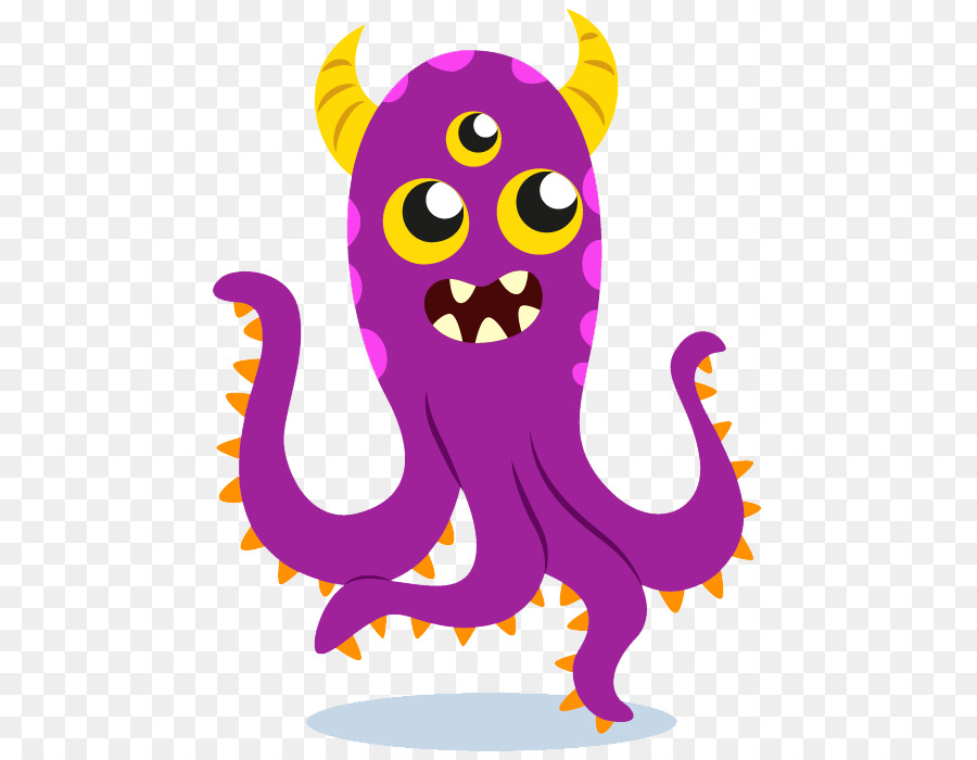 Monstro Roxo，Desenho Animado PNG