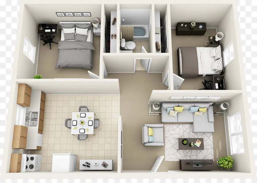 Layout Do Apartamento，Planta Baixa PNG