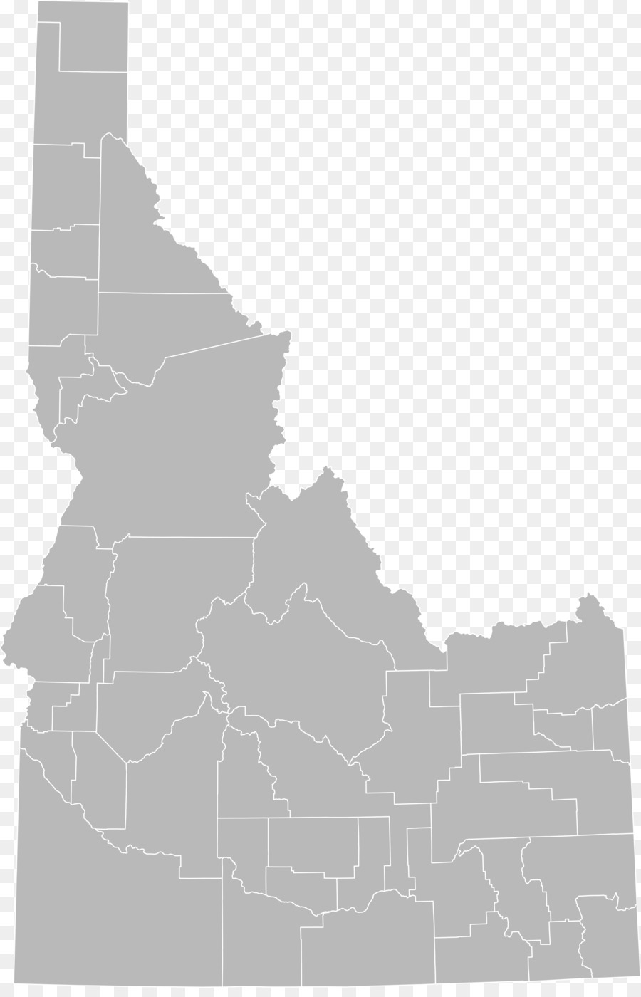 Mapa De Idaho，Estado PNG