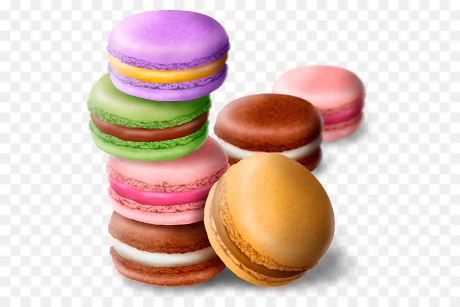 Macarons Coloridos，Sobremesa PNG