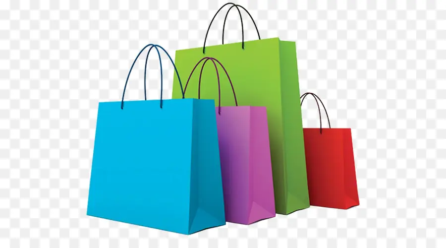 Sacolas De Compras，Colorido PNG