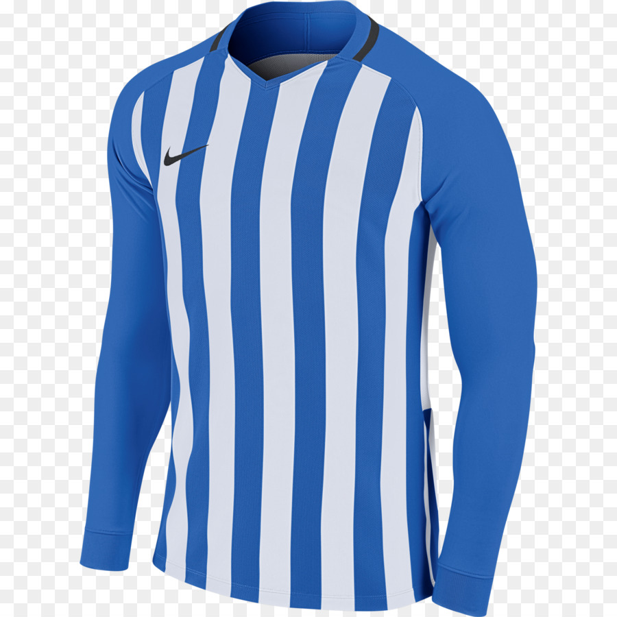 Camisa Listrada，Azul PNG