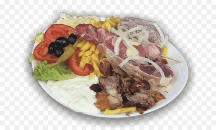 Prato De Comida Mista，Carne PNG