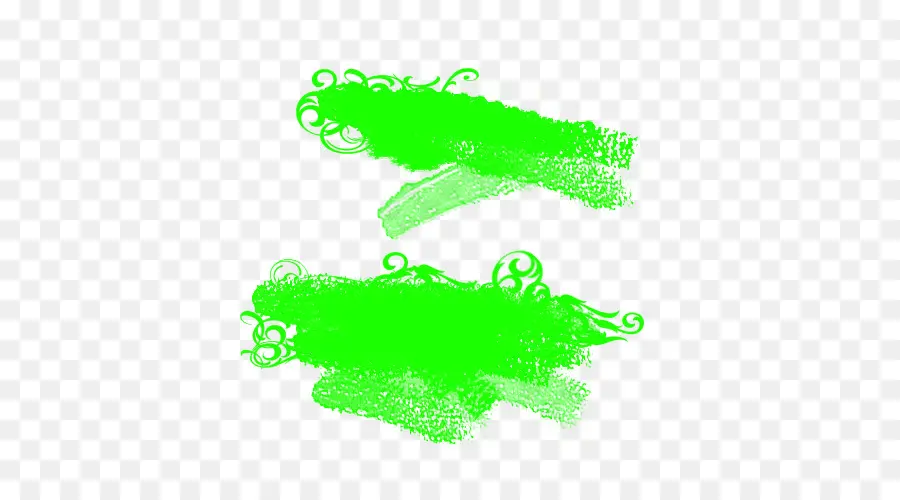 Pinceladas Verdes，Pinceladas PNG