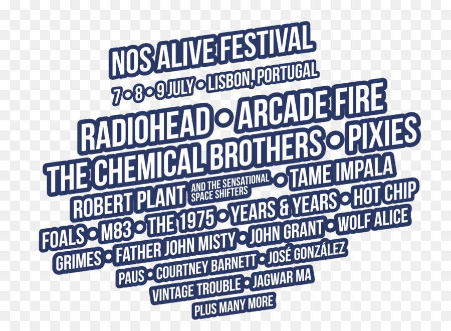 Cartaz Do Festival Nos Alive，Música PNG