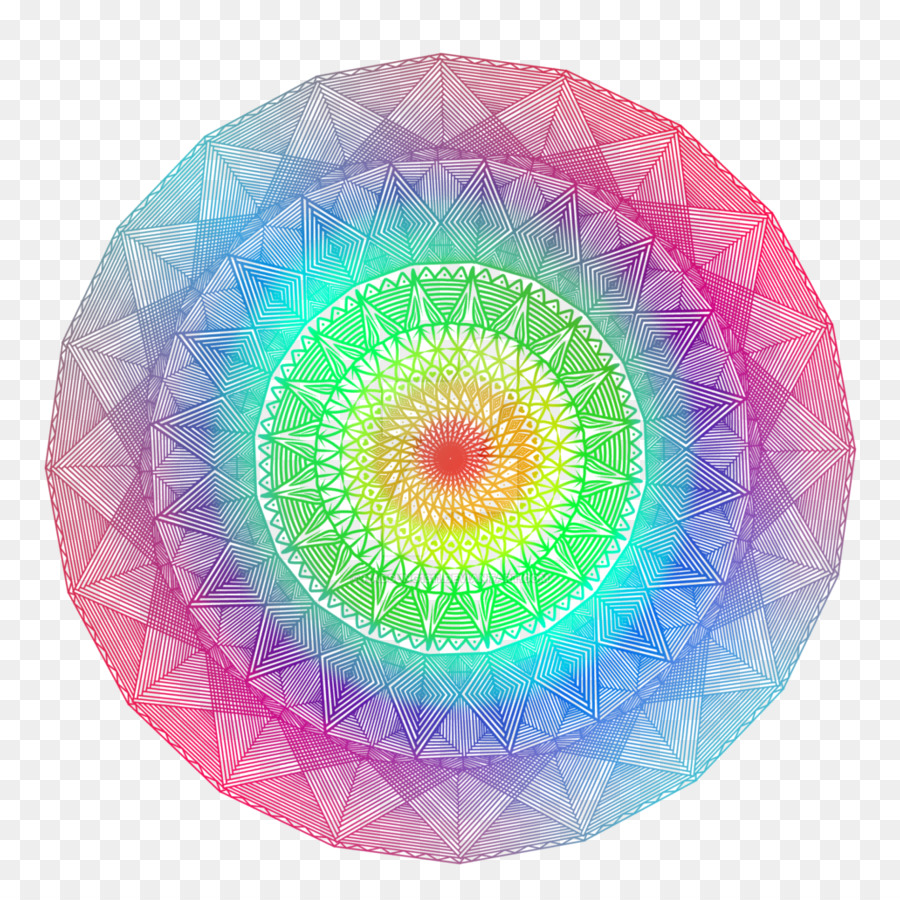 Mandala，Colorido PNG