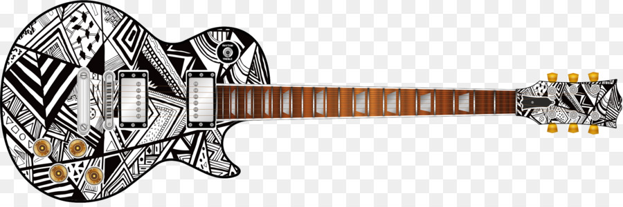 Guitarra，Estampa De Leopardo PNG