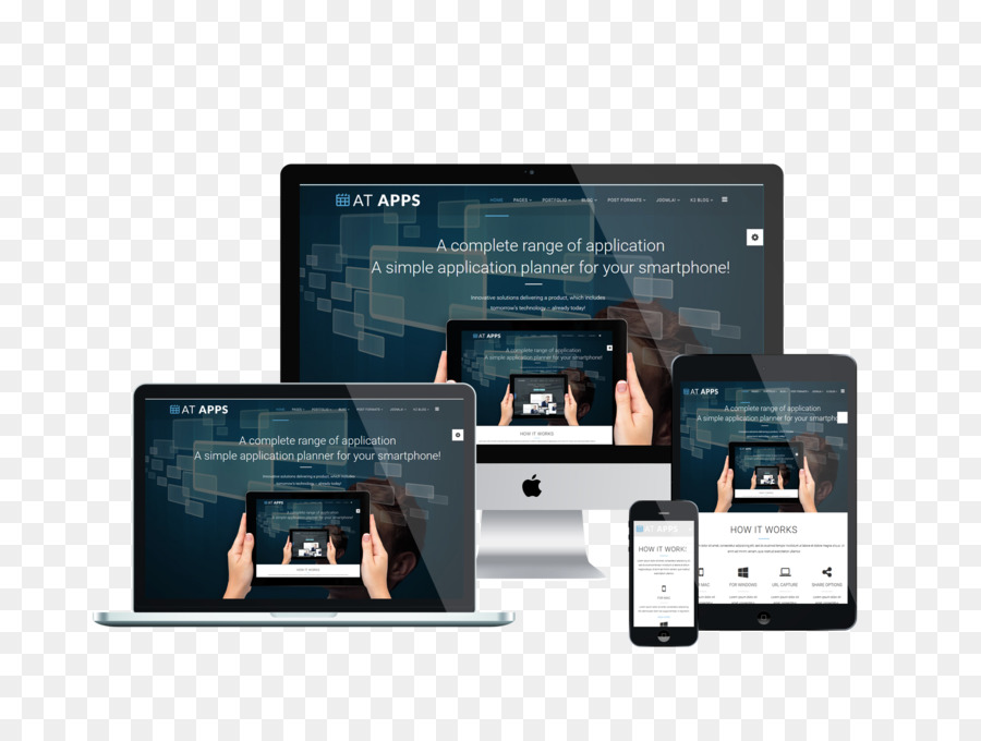 Responsive Web Design，Modelo PNG