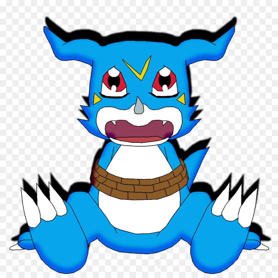 Personagem De Desenho Animado Azul，Animado PNG