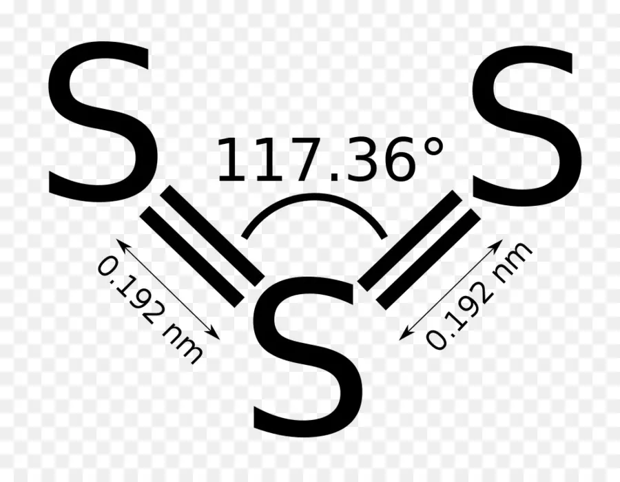 Molécula De Enxofre，Estrutura Química PNG