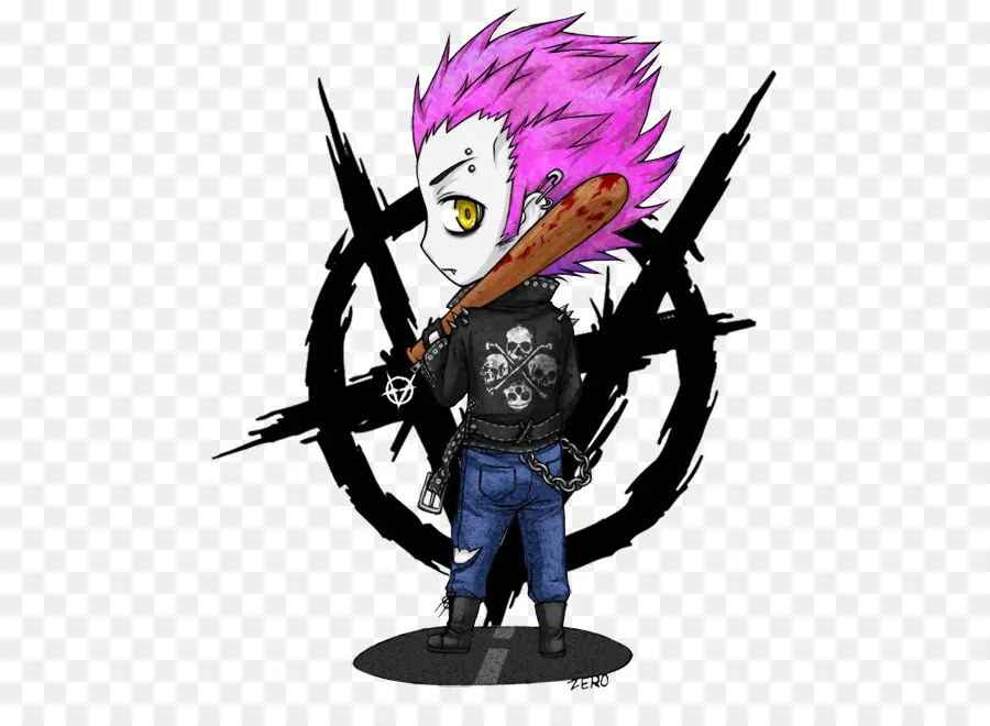 Personagem Punk，Bastão PNG