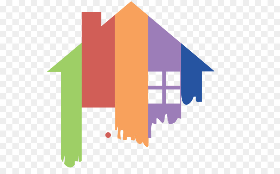 Casa Colorida，Pintar PNG