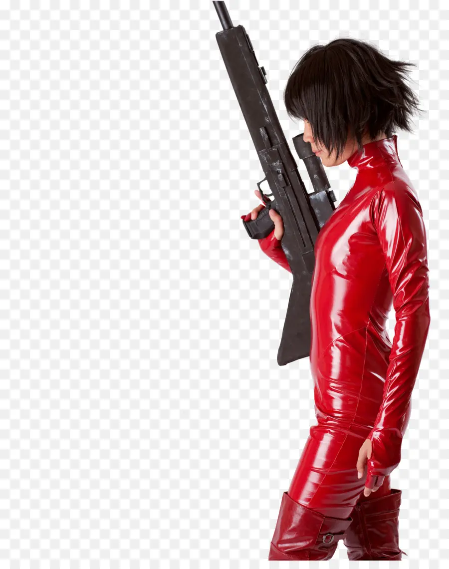 Mulher De Vermelho Com Atirador，Mulher PNG