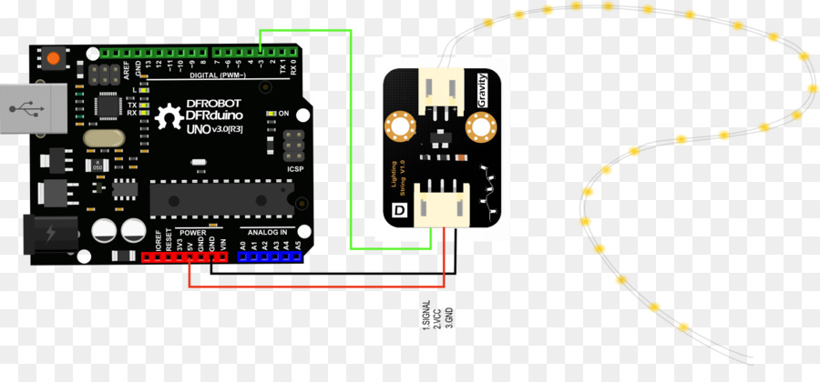 Circuito Arduino，Fiação PNG