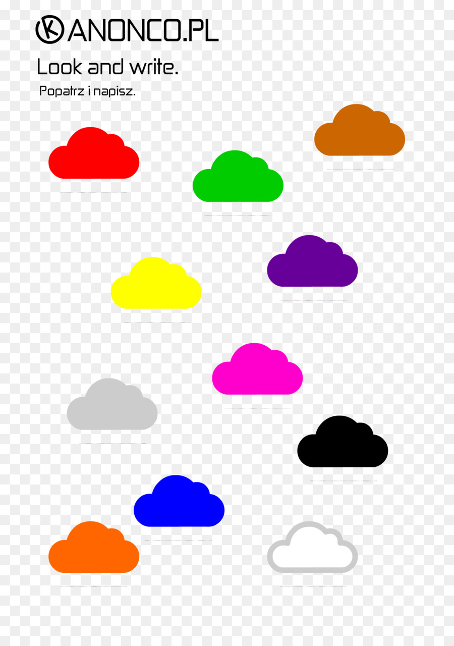 Nuvens，Colorido PNG