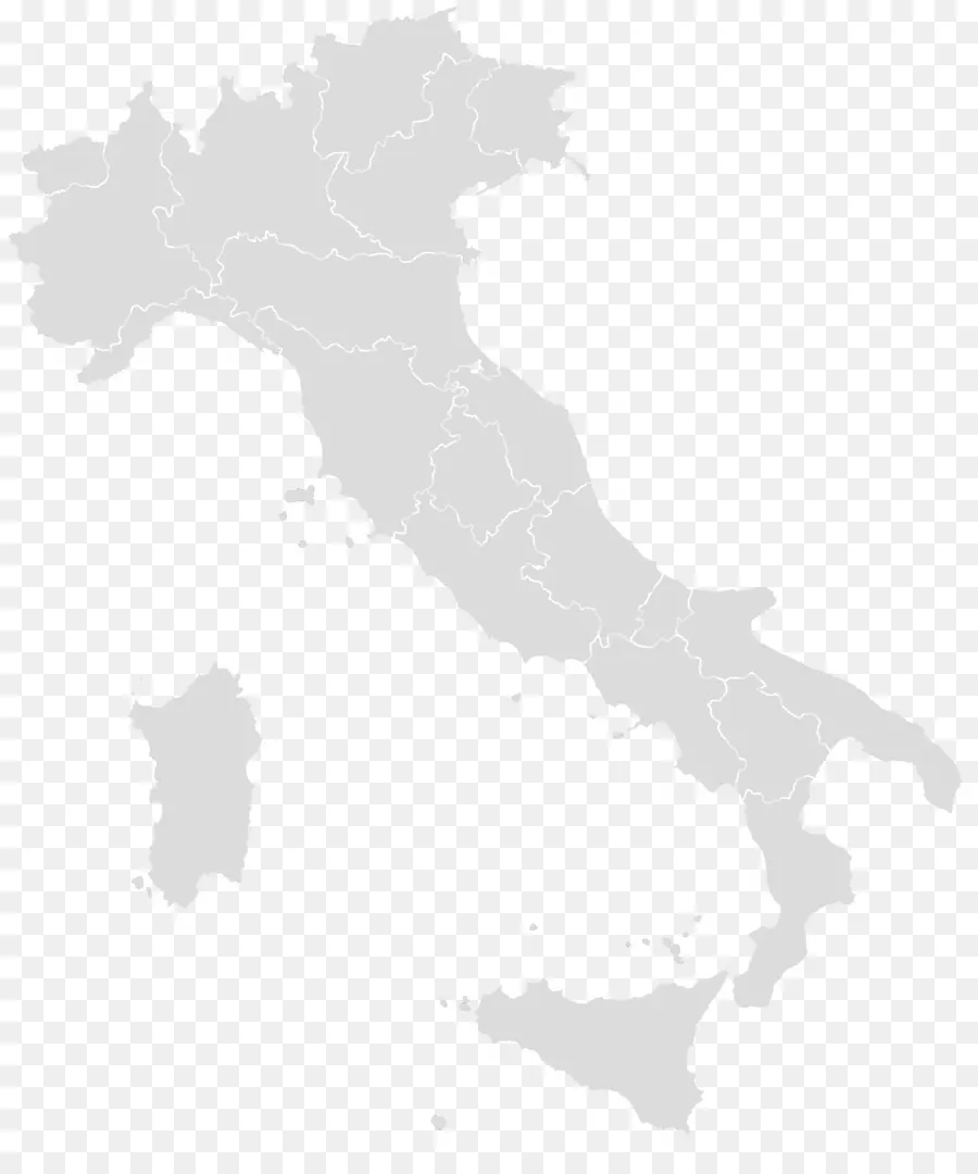 Regiões Da Itália，Mapa PNG