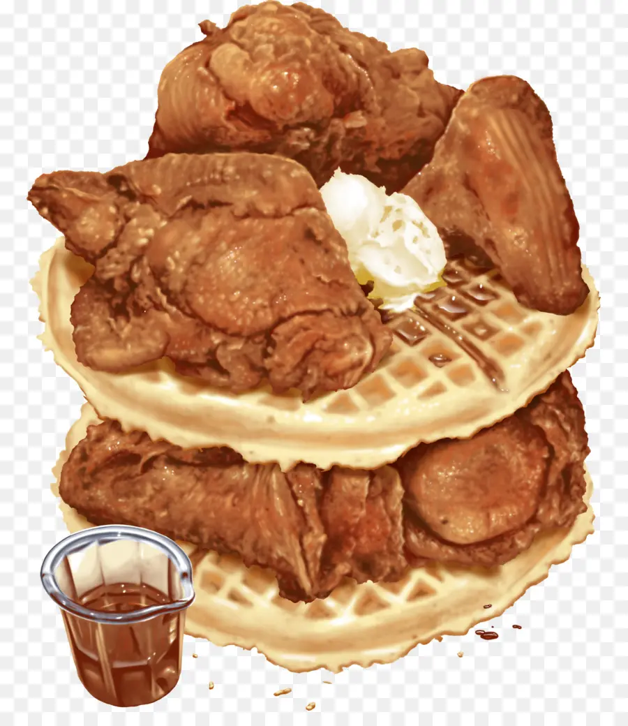 Frango E Waffles，Refeição PNG