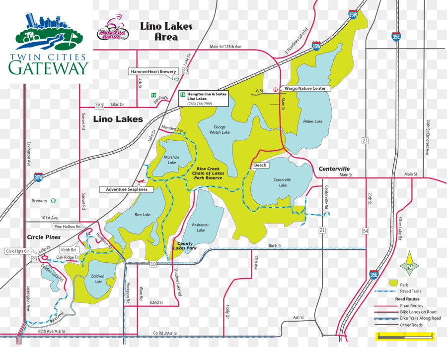 Lino Lakes，Mapa PNG