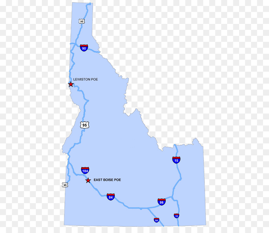 Idaho，Mapa PNG