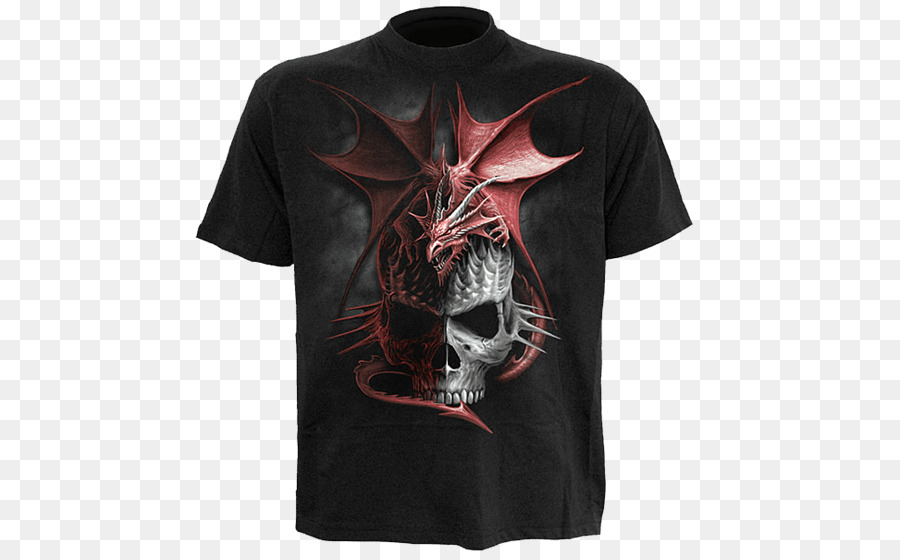 Camiseta Preta，Crânio PNG