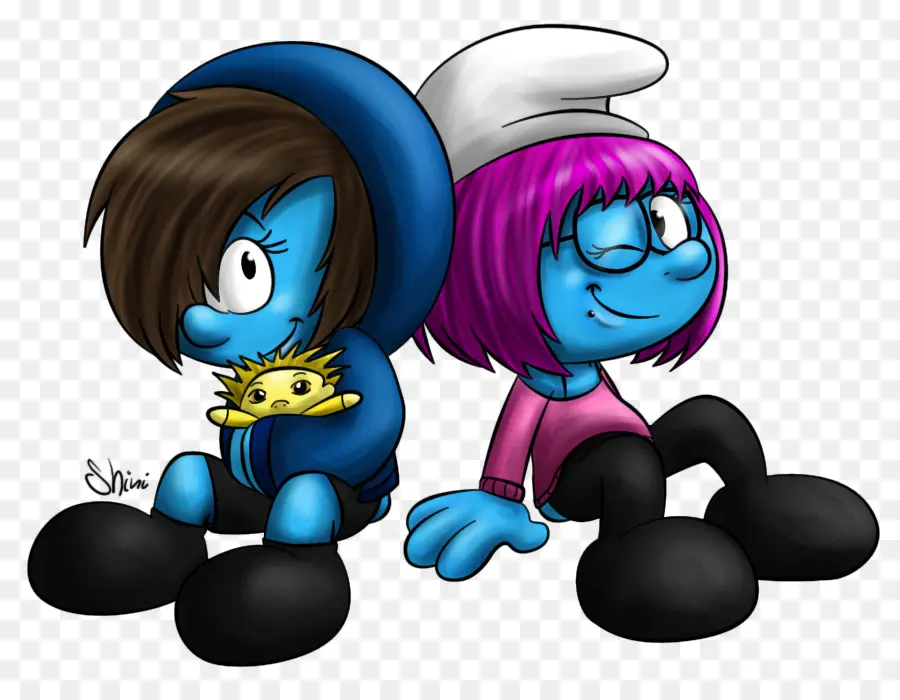 Personagens Azuis，Smurfs PNG