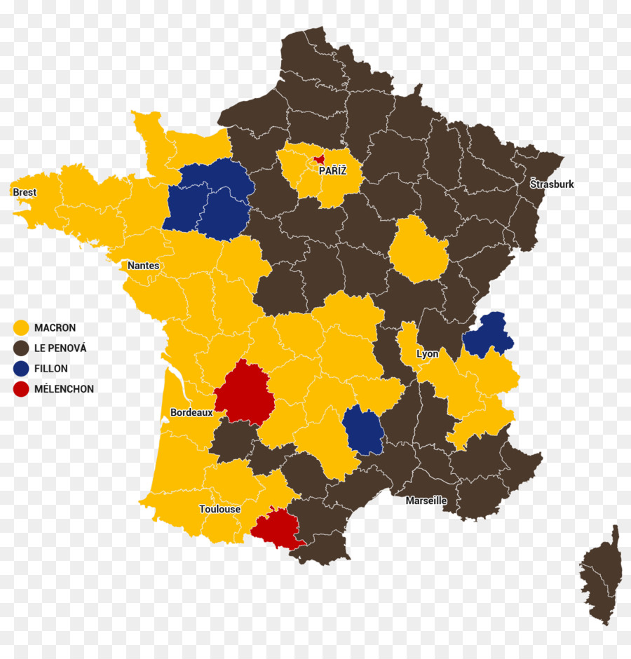 Mapa Da França，Regiões PNG