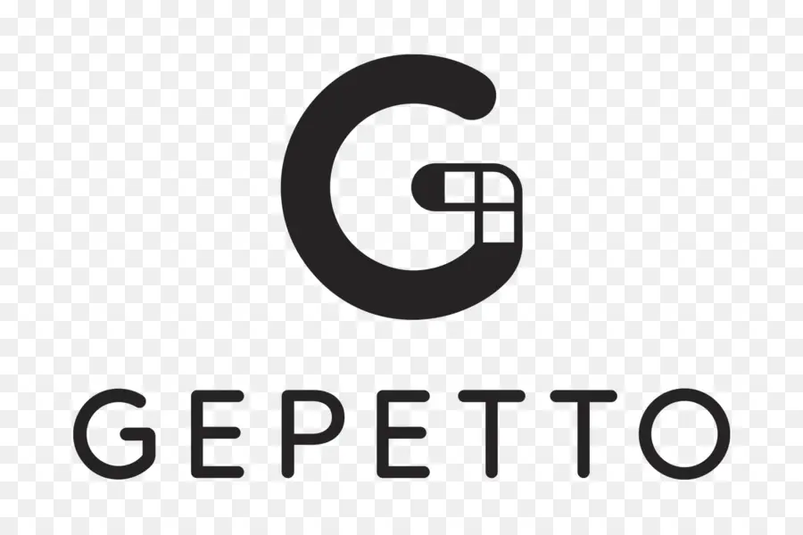 Gepeto Logo，Preto PNG