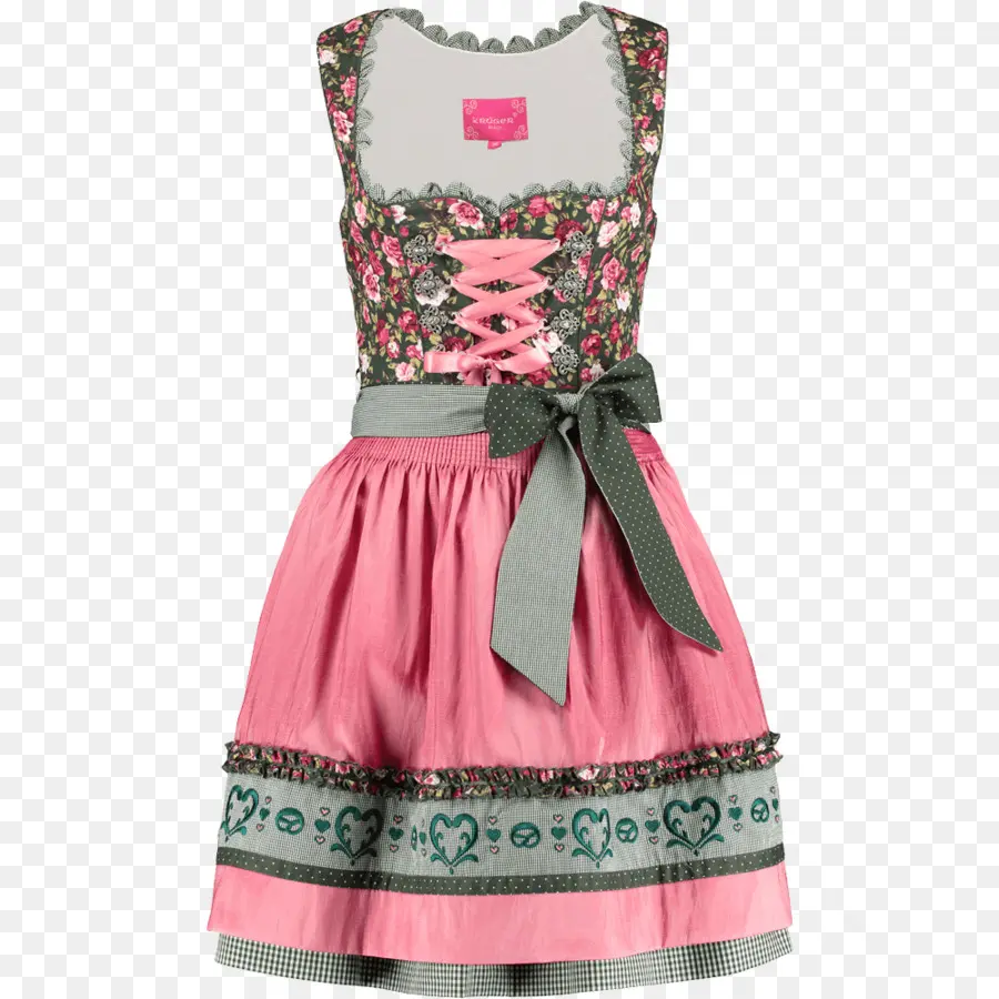 Vestido Rosa，Floral PNG