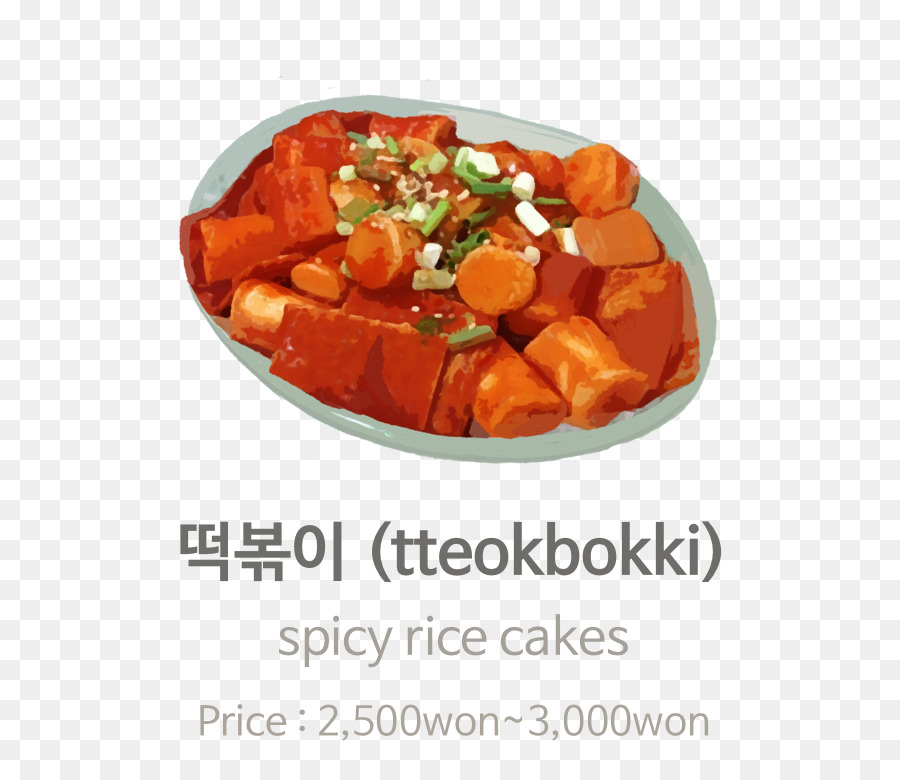 Tteokbokki，Cozinha Coreana PNG
