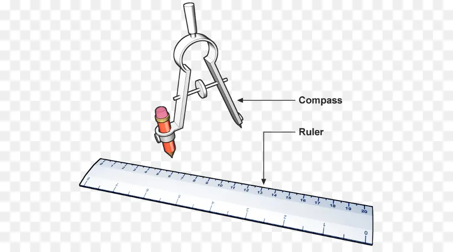 Bússola E Régua，Desenho PNG