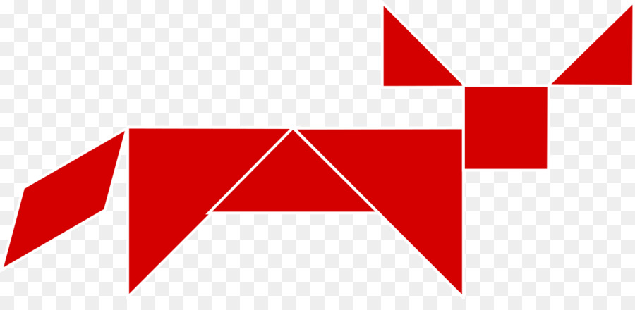 Peixe Vermelho，Tangram PNG