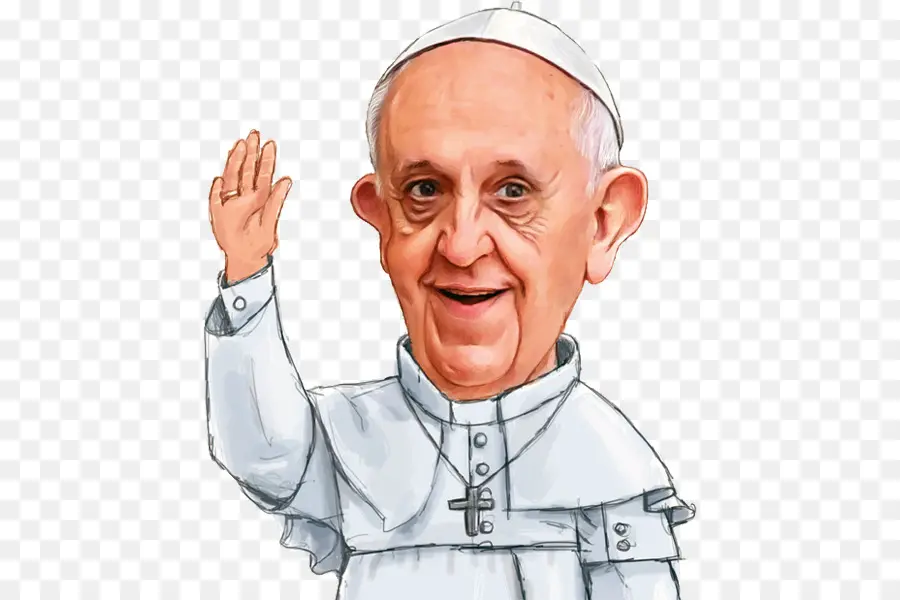 Pope Francis，Caricature PNG