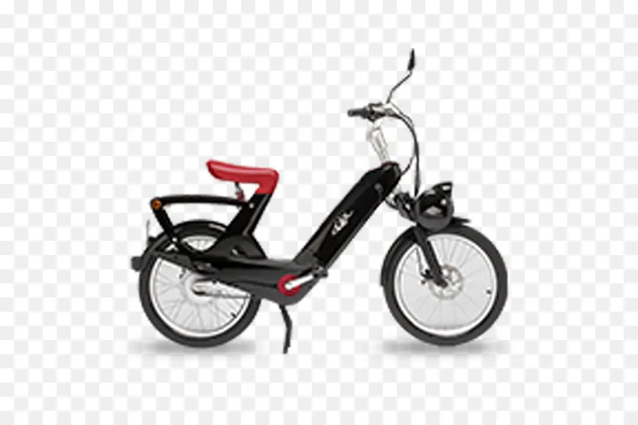 Bicicleta Elétrica，Preto PNG