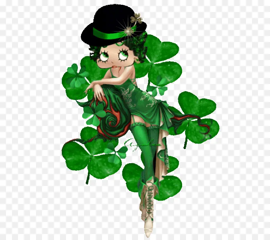 Betty Boop，Saint Patrick S Day PNG
