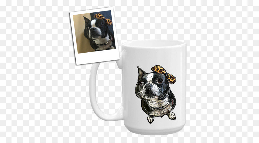 Boston Terrier，Caneca PNG