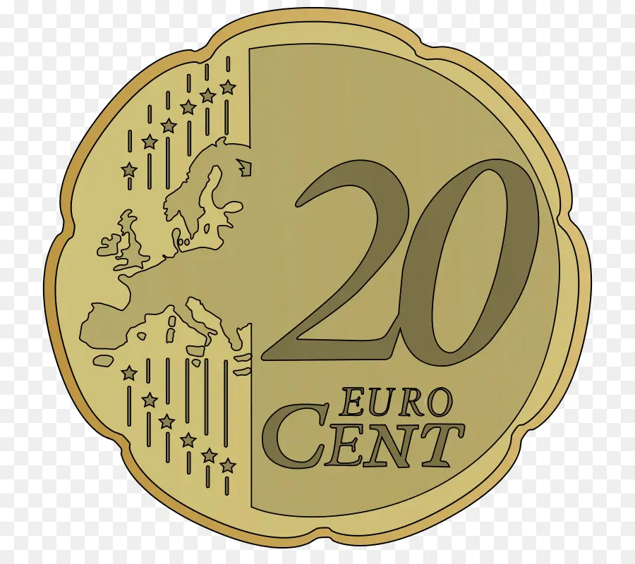 20 Cêntimos De Euro，Moeda PNG