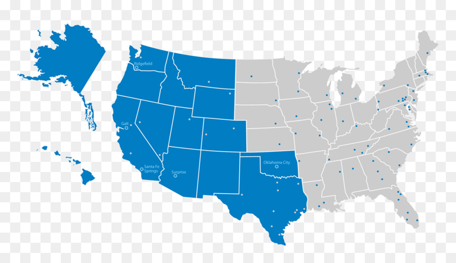 Estados Unidos，Vetor Mapa PNG