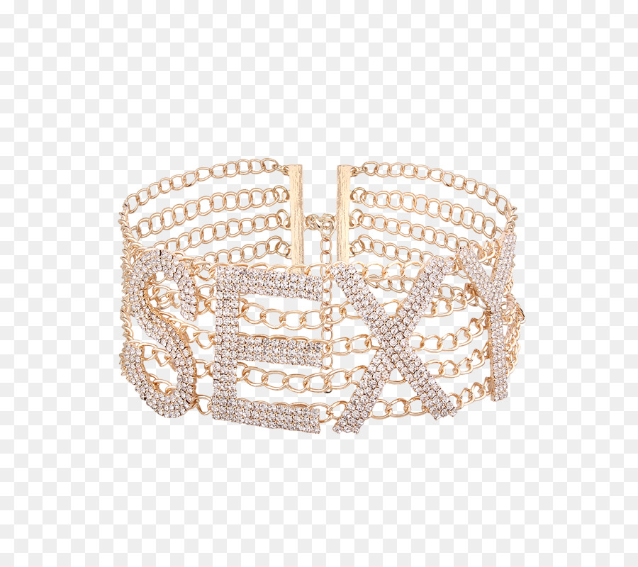 Pulseira Sexy，Ouro PNG