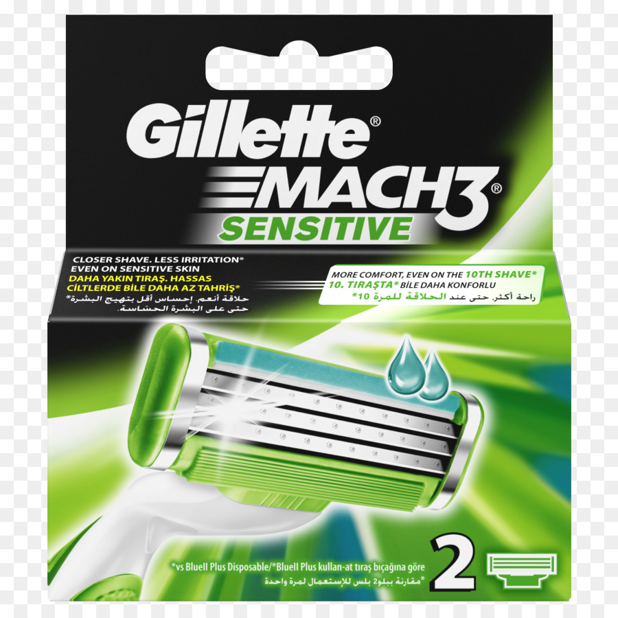 Navalha Gillette Mach3，Barbear PNG