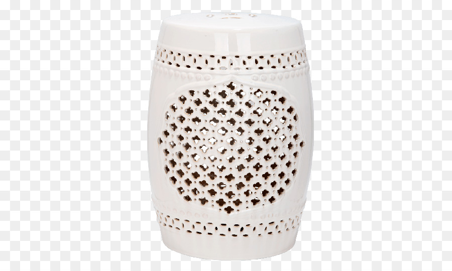 Tamborete De Cerâmica Branca，Decorativo PNG