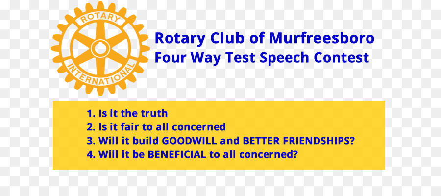 Fourway Teste，Rotary Internacional PNG