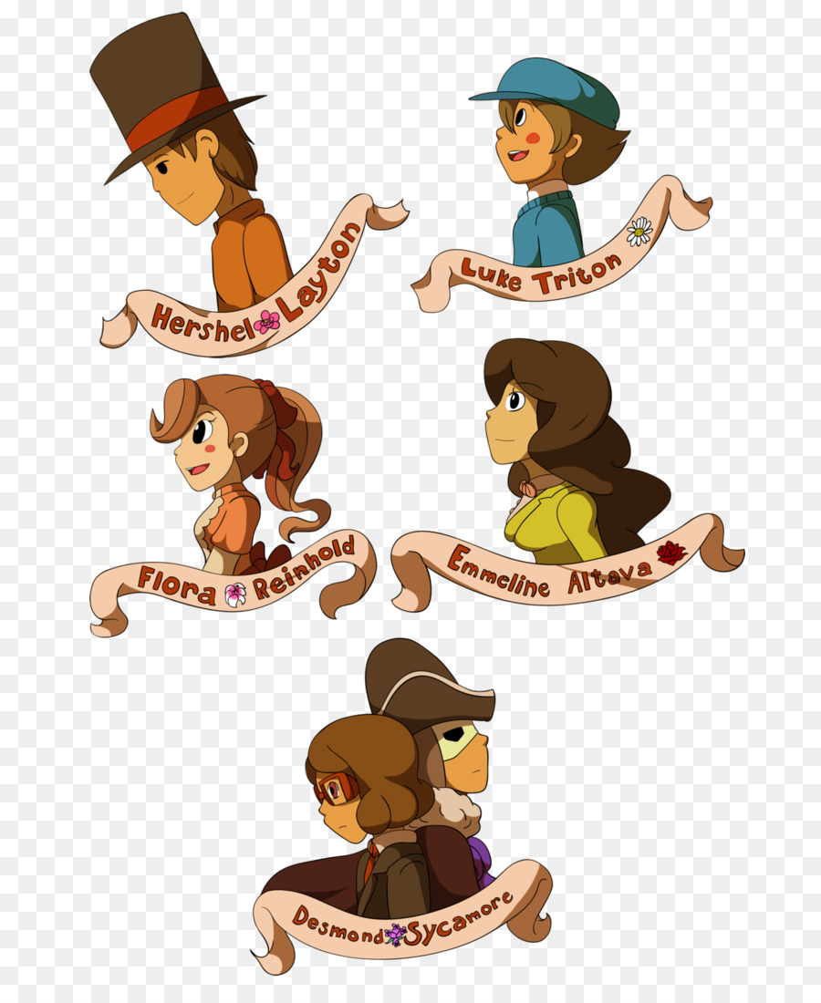 Personagens Do Professor Layton，Jogo PNG