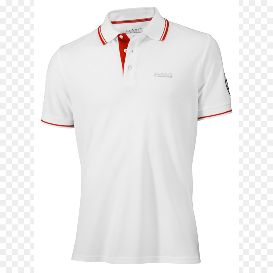 Camisa Pólo Branca，Colarinho PNG