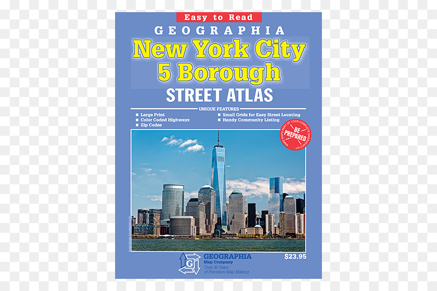 Geographia Cidade De Nova York 5 Bairro Streetatlas，Horizonte PNG