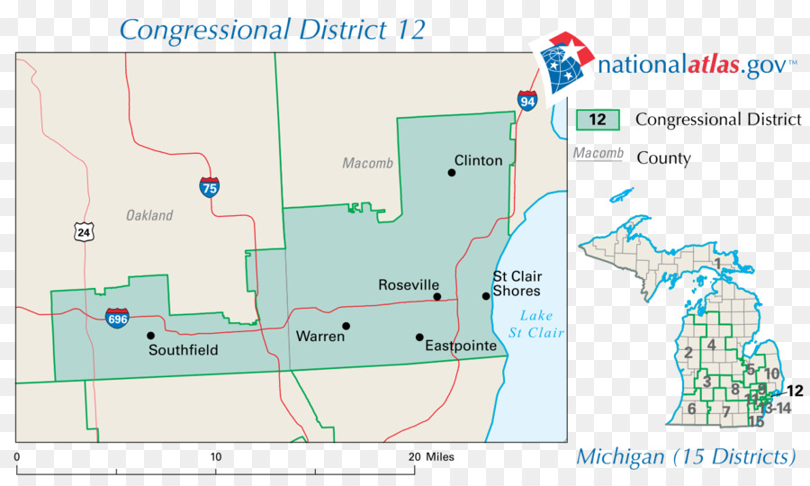 Michigan 1º Distrito Congressional，Michigan 2º Distrito Congressional PNG