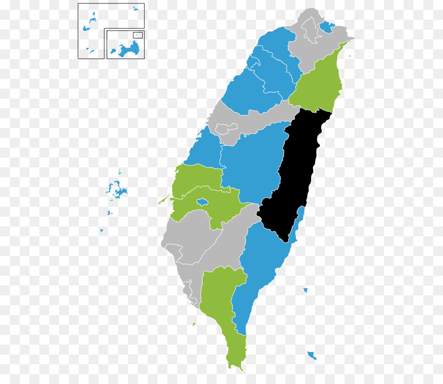 Mapa De Taiwan，País PNG