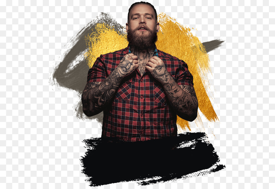 Homem Tatuado，Barba PNG