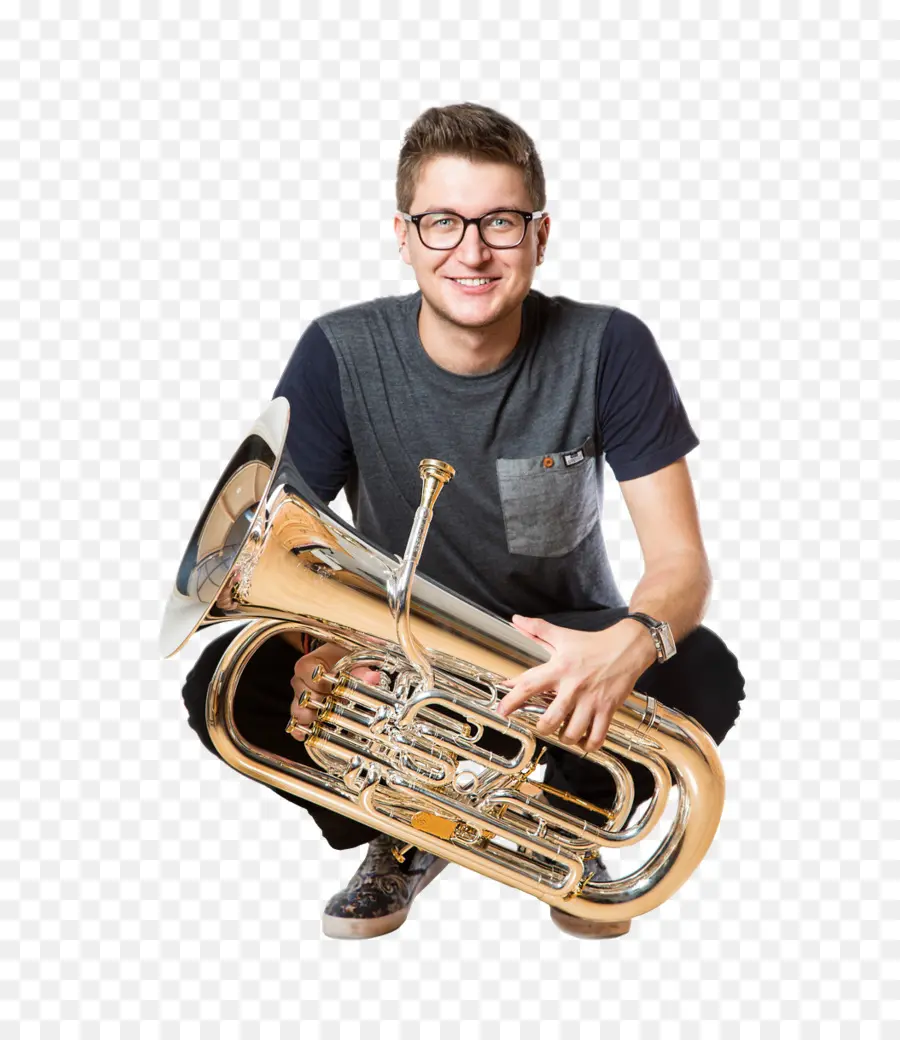 Homem Com Tuba，Instrumento PNG