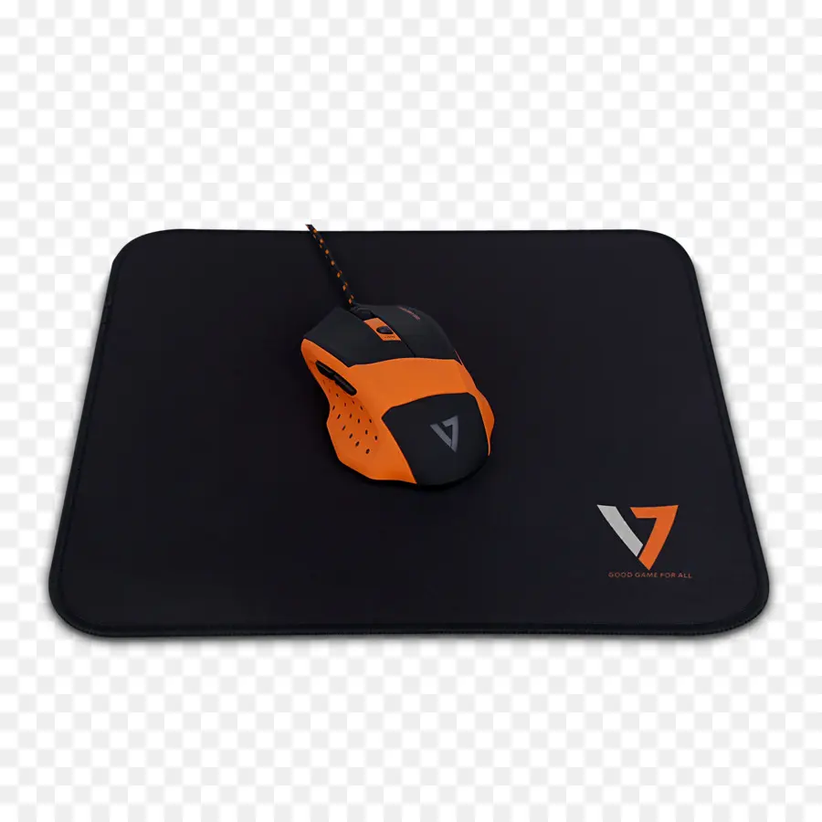 Mouse Para Jogos Laranja E Preto，Tapete De Rato PNG